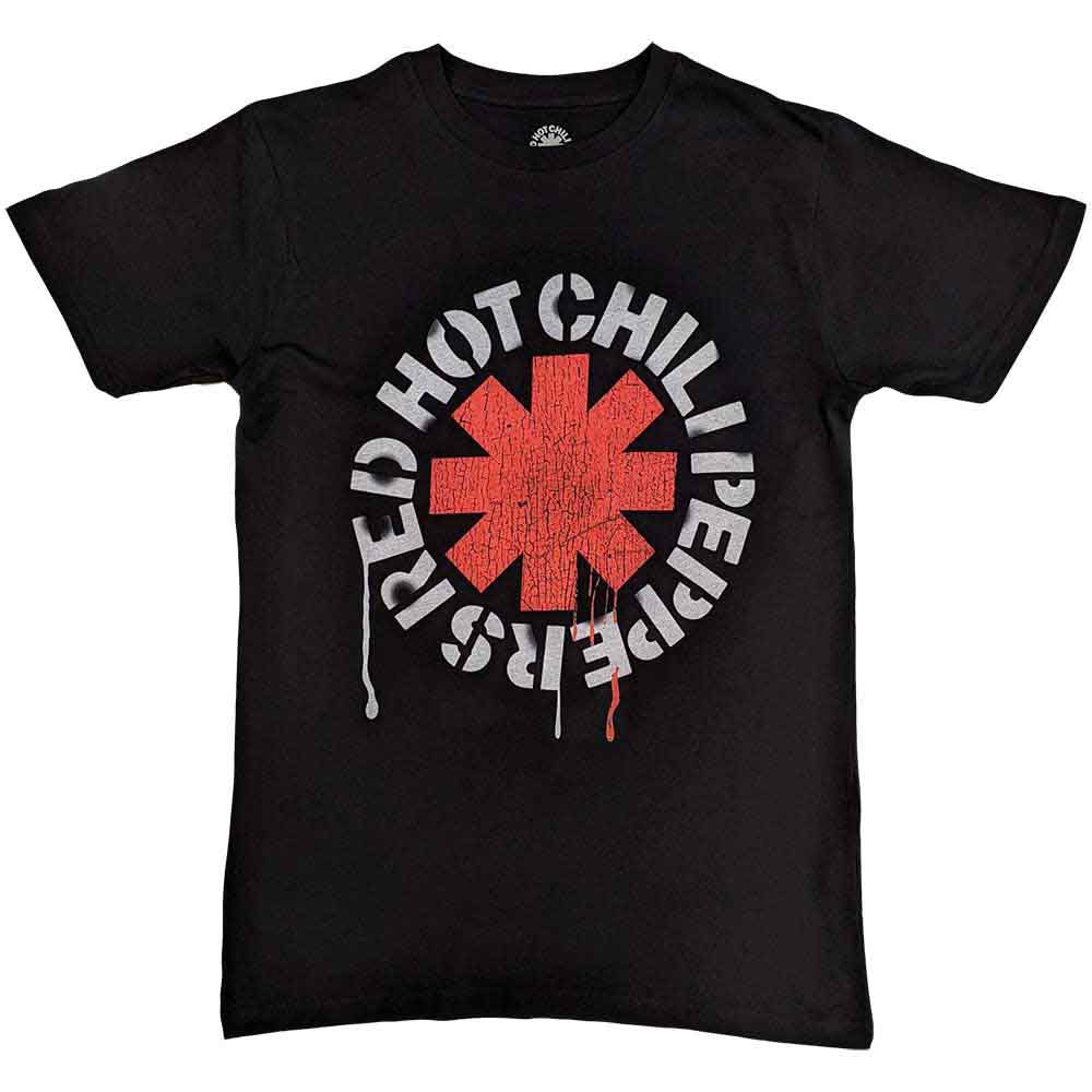 Red Hot Chili Peppers - Stencil Kinder T-shirt - Zwart